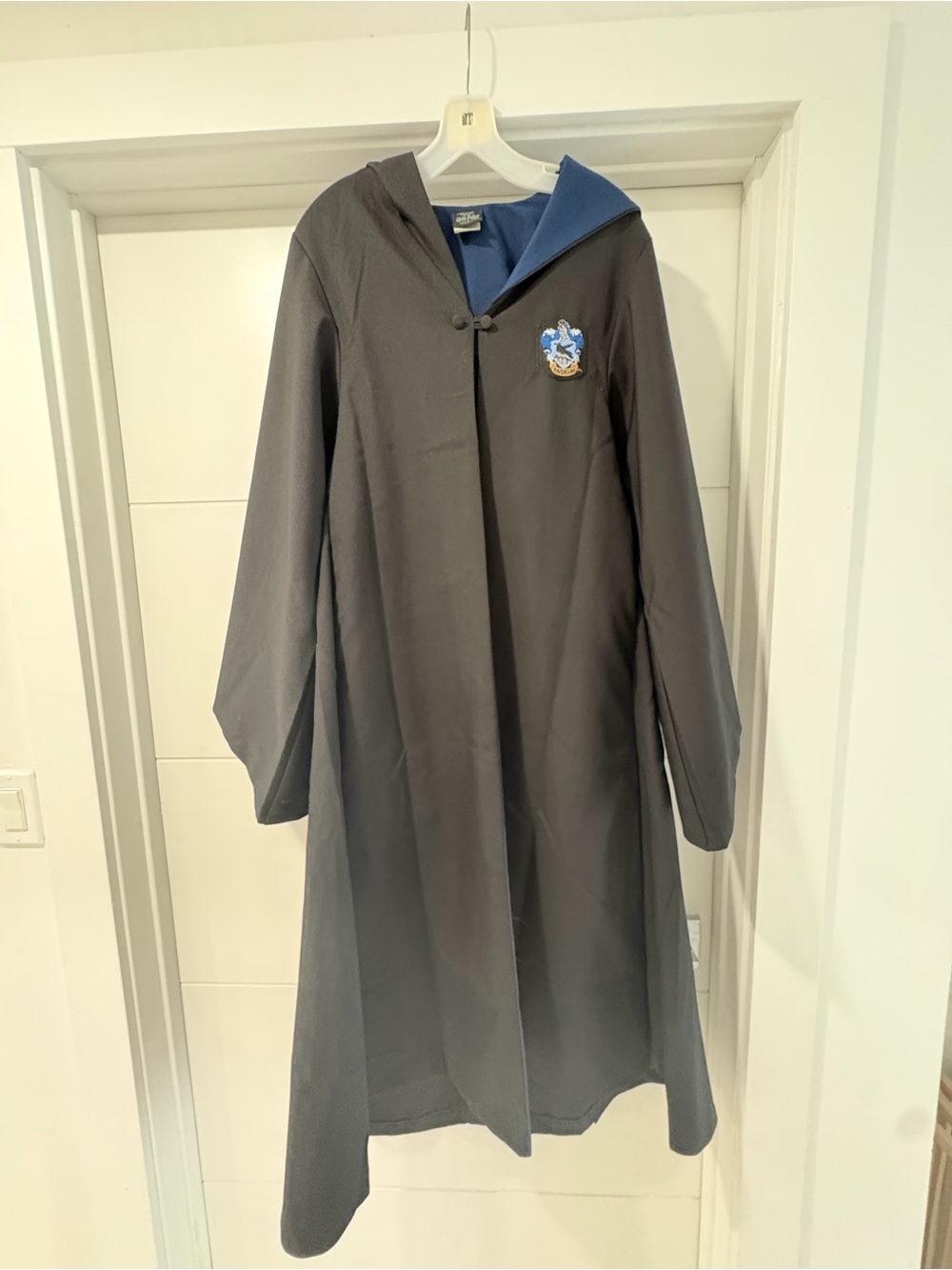 Harry Potter Official Universal Studios Hooded Ravenclaw-Inspired Black Coat